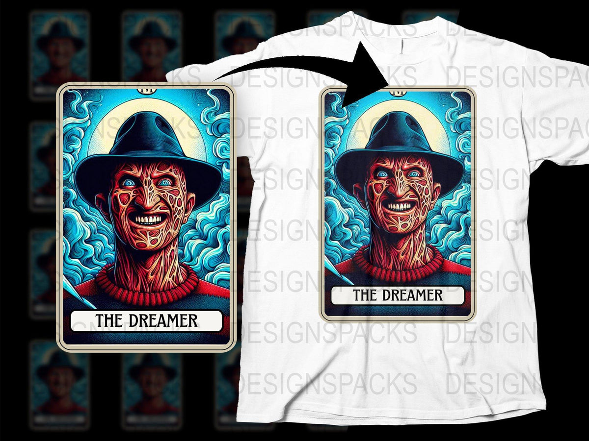 The Dreamer Tarot Card T-Shirt, Mystic Art Tee, Witchy Clothing, Spooky Graphic Shirt, Unisex Fashion, Gift Idea