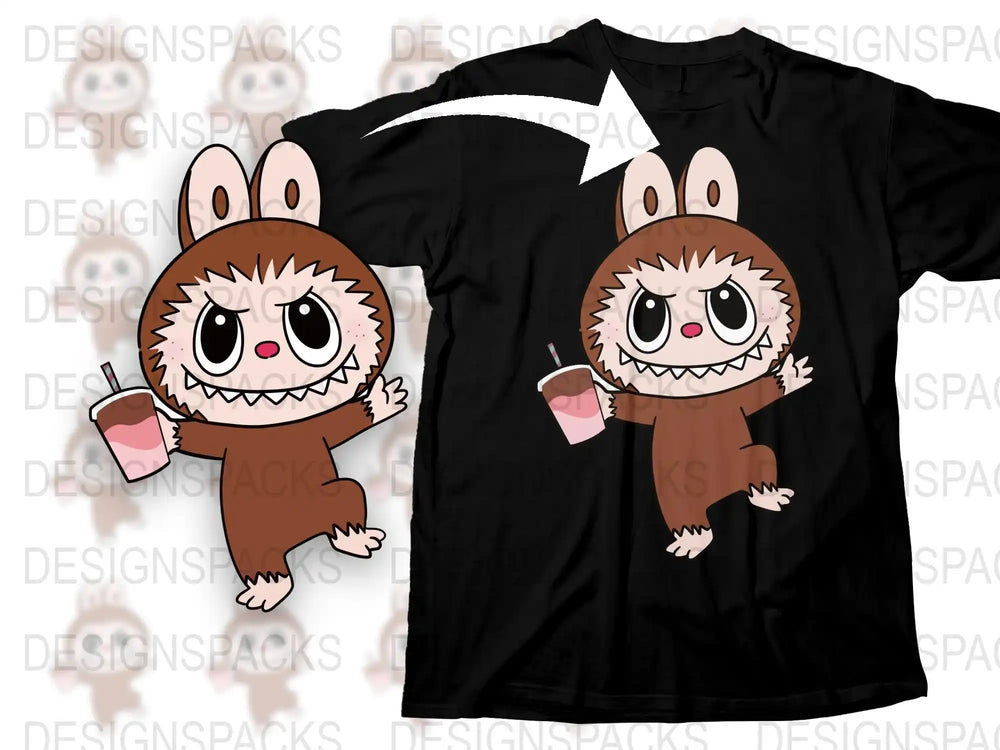 Cute Monster Graphic T-Shirt, Funny Cartoon Character Tee, Unisex Casual Shirt for All Ages