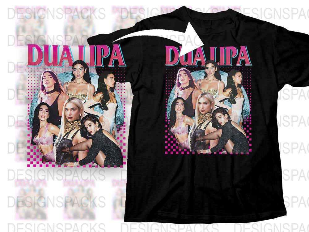 Pop Star Graphic T-Shirt, Colorful Women's Collage Design, Trendy Music Artist Tee, Bold Fashion Top, Gift for Fans