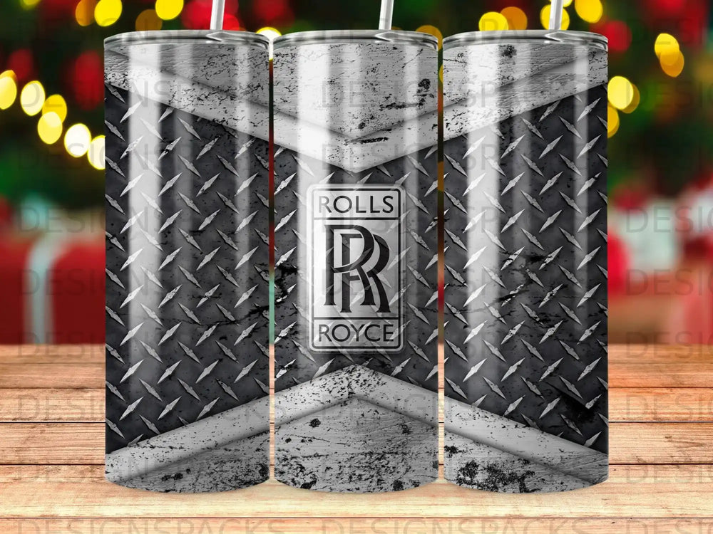 Rolls Royce Emblem Diamond Plate Texture Tumbler product type