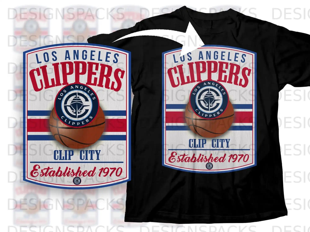 Los Angeles Clippers Clip City Established 1970 T-shirt