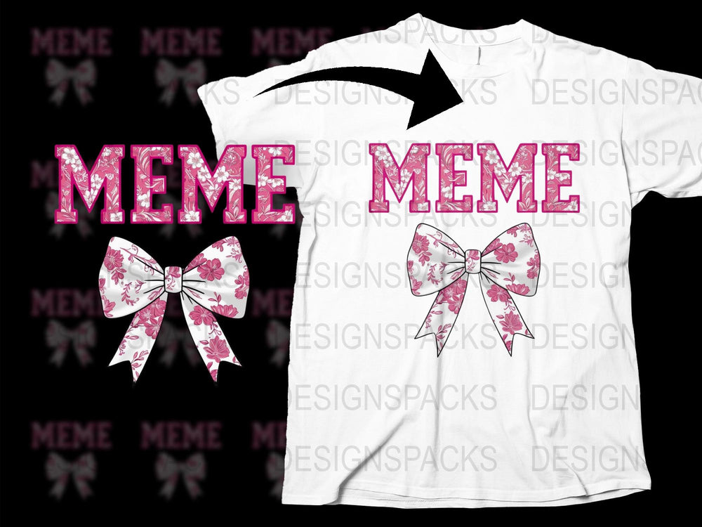 Meme Text Graphic T-Shirt, White Floral Bow Hair Accessories, Trendy Teen Fashion, Unique Casual Outfit