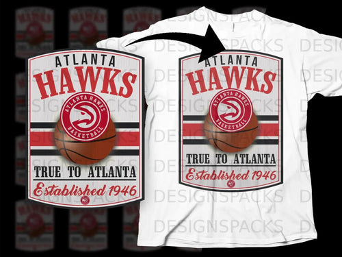 Atlanta Hawks True to Atlanta Established 1946 Shirt