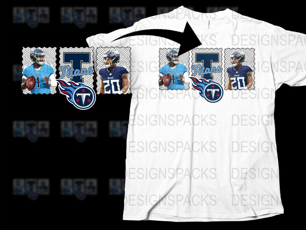 Tennessee Titans Themed T-Shirt, Adult Unisex Sports Graphic Tee, Football Fan Apparel, Custom Titan Design Shirt
