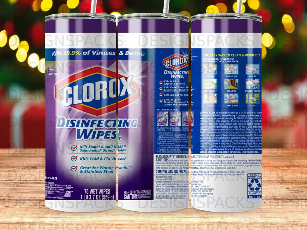 Clorox Disinfecting Wipes, Fresh Lavender scent, 75 wet wipes.