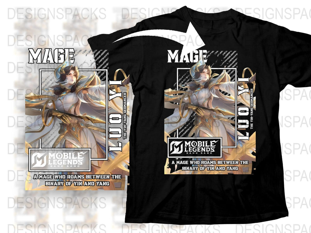 Mobile Legends Mage T-Shirt, Unisex Graphic Tee, Gamer Fashion, Fantasy Hero Apparel, Odette Inspired Design, Casual Wear