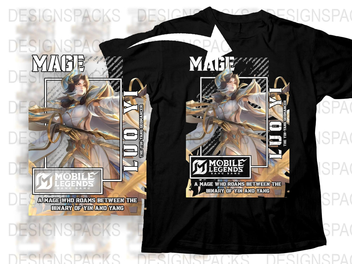 Mobile Legends Mage T-Shirt, Unisex Graphic Tee, Gamer Fashion, Fantasy Hero Apparel, Odette Inspired Design, Casual Wear