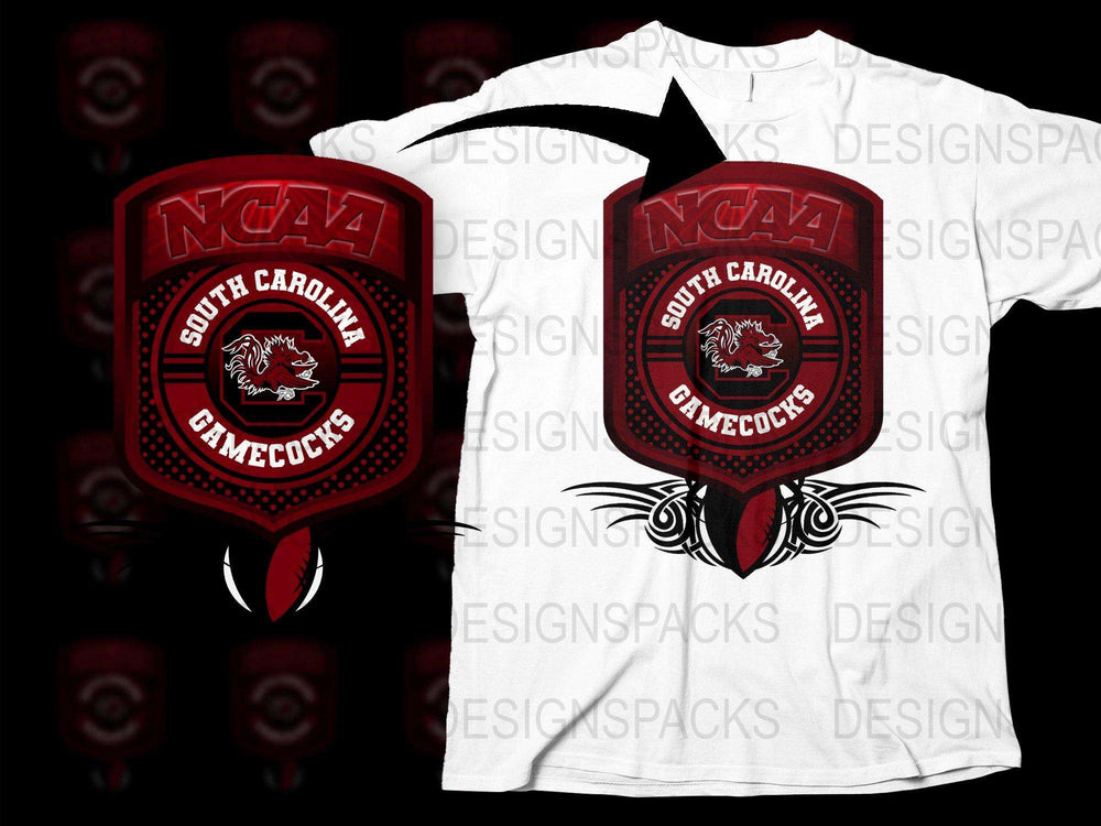 South Carolina Gamecocks NCAA Team Logo Red Boxing Gloves and T-Shirt Set