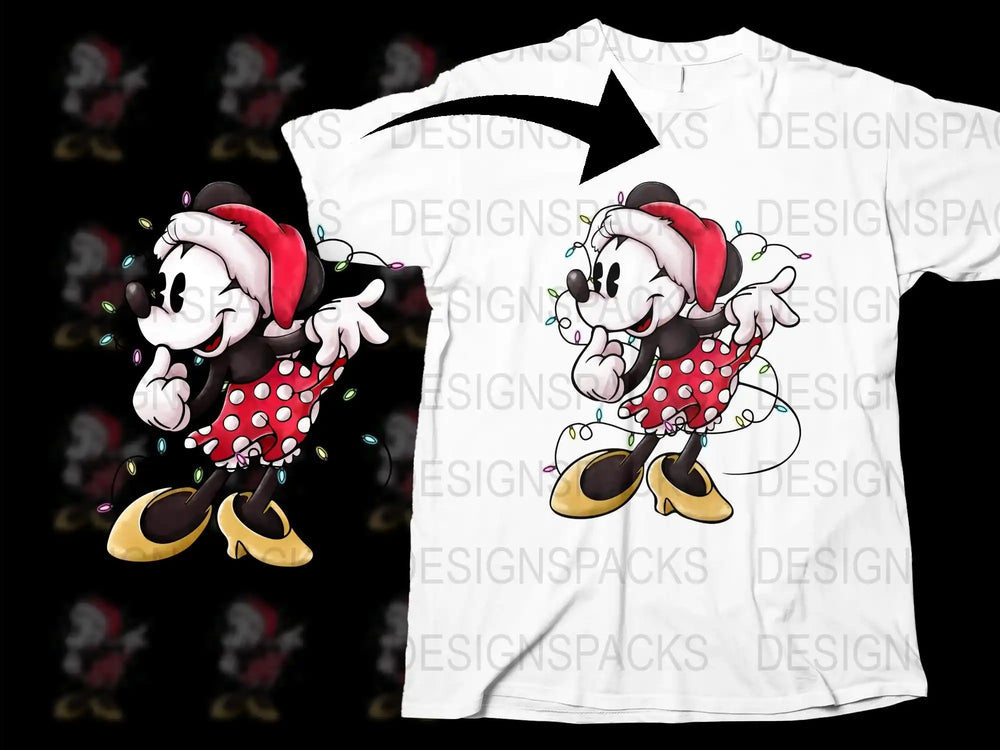 Cute Cartoon Dog T-Shirt, Kids Red Polka Dot Costume Top, Unisex White Tee, Animal Graphic Shirt