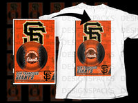 Load image into Gallery viewer, San Francisco Giants Baseball Themed Graphic T-shirt
