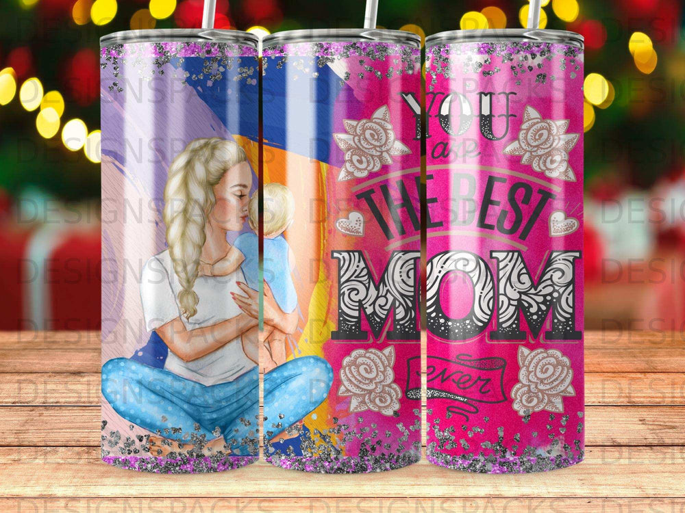 Mom and baby graphic with "You Are the Best Mom Ever" text.