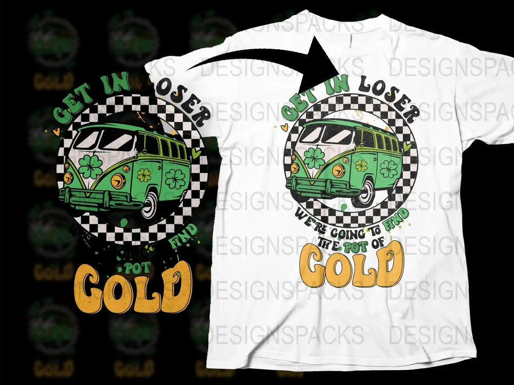 Get In Losers Vintage Bus T-Shirt, Retro Hippie Style Graphic Tee, Unisex Casual Wear