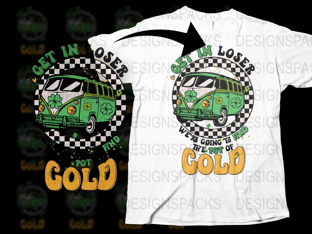 Get In Losers Vintage Bus T-Shirt, Retro Hippie Style Graphic Tee, Unisex Casual Wear