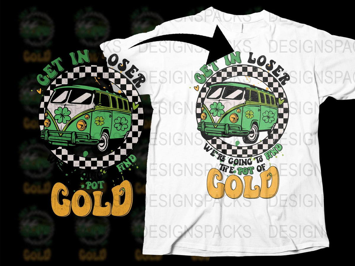 Get In Losers Vintage Bus T-Shirt, Retro Hippie Style Graphic Tee, Unisex Casual Wear