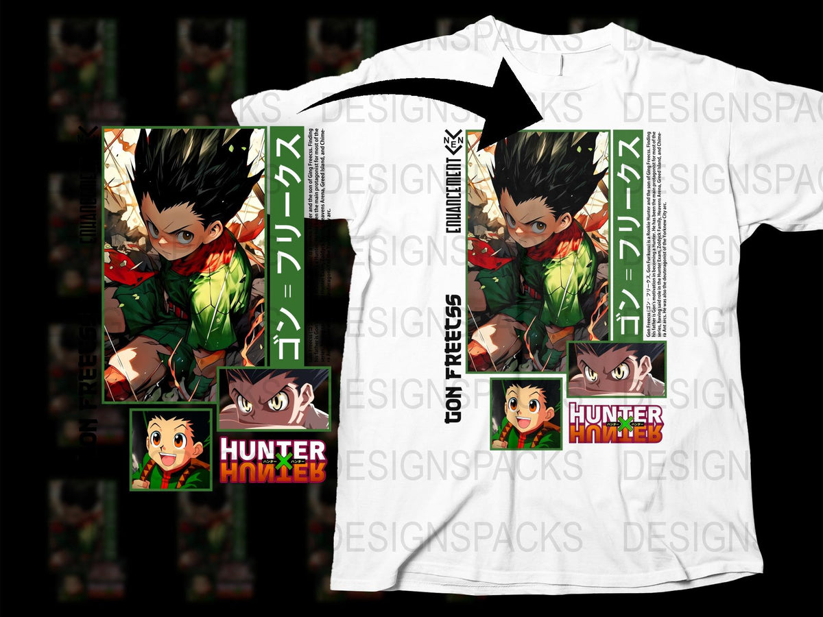 Hunter Anime T-Shirt, Hunter x Hunter Inspired Shirt, Graphic Tee, Manga Clothing, Unisex Apparel, Anime Merchandise, Fan Gift Ideas