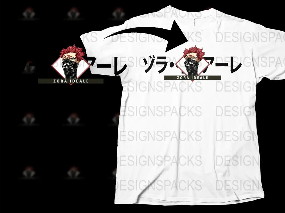 Zora Ideale Anime Graphic T-Shirt, Unisex Manga Tee, Japanese Cartoon Character Shirt, Casual Wear