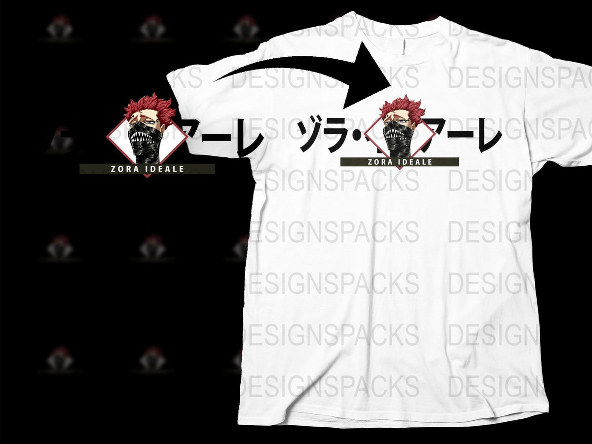 Zora Ideale Anime Graphic T-Shirt, Unisex Manga Tee, Japanese Cartoon Character Shirt, Casual Wear