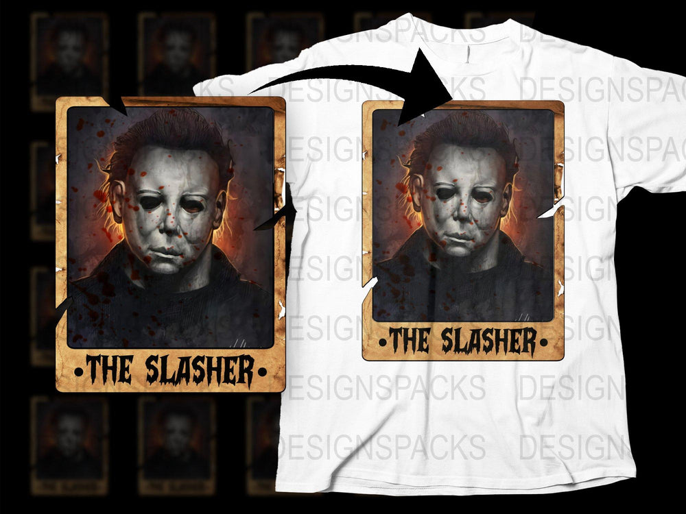 Horror Movie Inspired T-Shirt, The Slasher Graphic Tee, Halloween Scary Film Shirt, Unisex Fashion