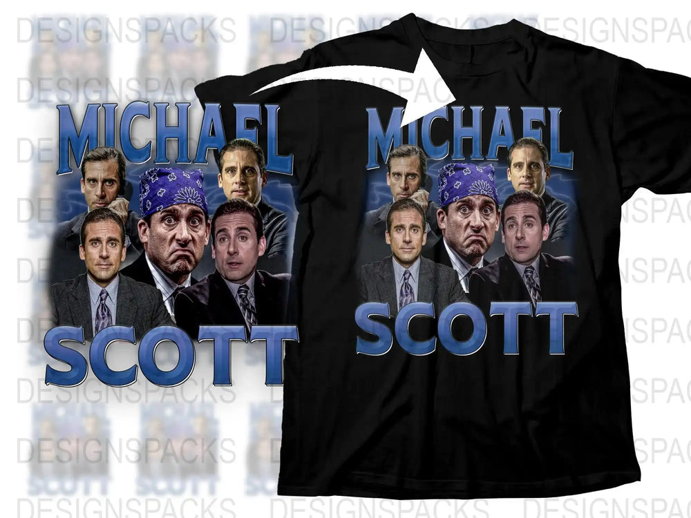Michael Scott Graphic T-Shirt, Funny TV Show Character Tee, Office Humor, Unisex Cotton Shirt