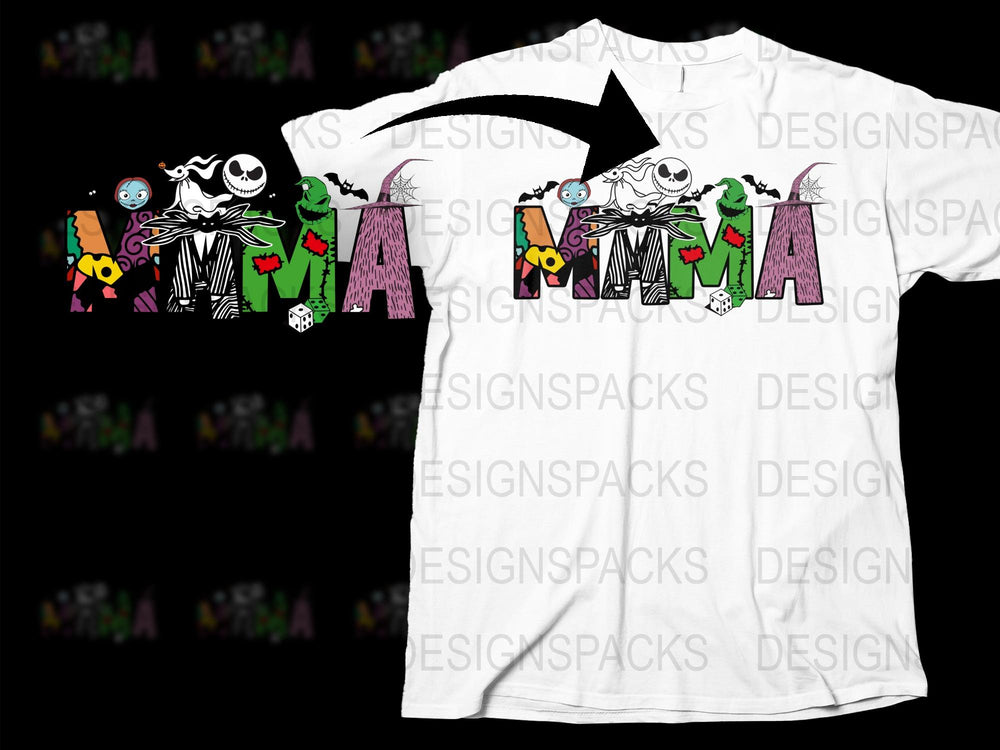 Nightmare Before Christmas Inspired T-Shirt, Jack Skellington Graphic Tee, Unisex Halloween Shirt