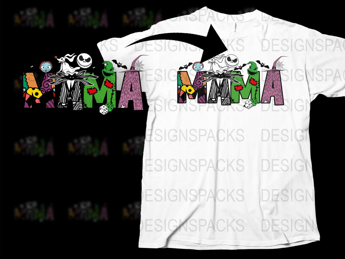 Nightmare Before Christmas Inspired T-Shirt, Jack Skellington Graphic Tee, Unisex Halloween Shirt