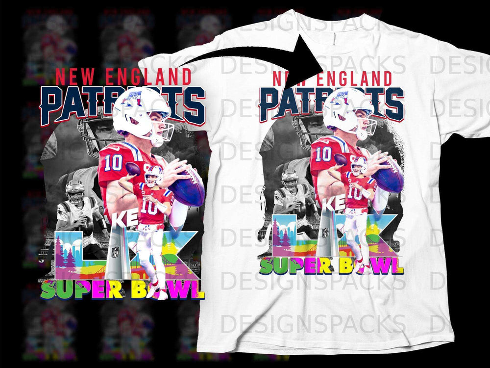 New England Patriots Super Bowl T-Shirt Football Apparel