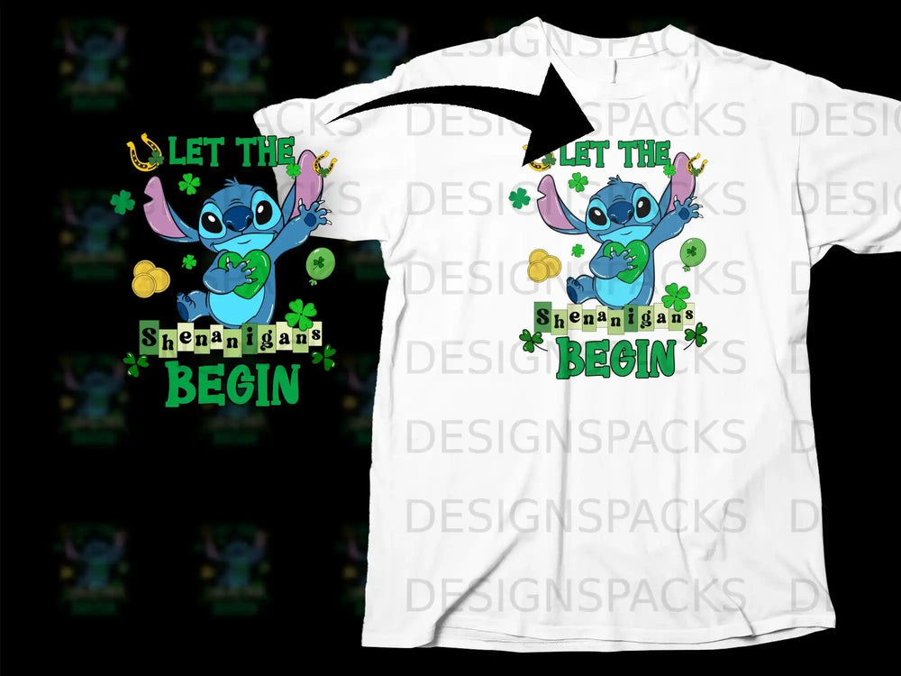 Stitch Let The Shenanigans Begin St Patricks Day product type