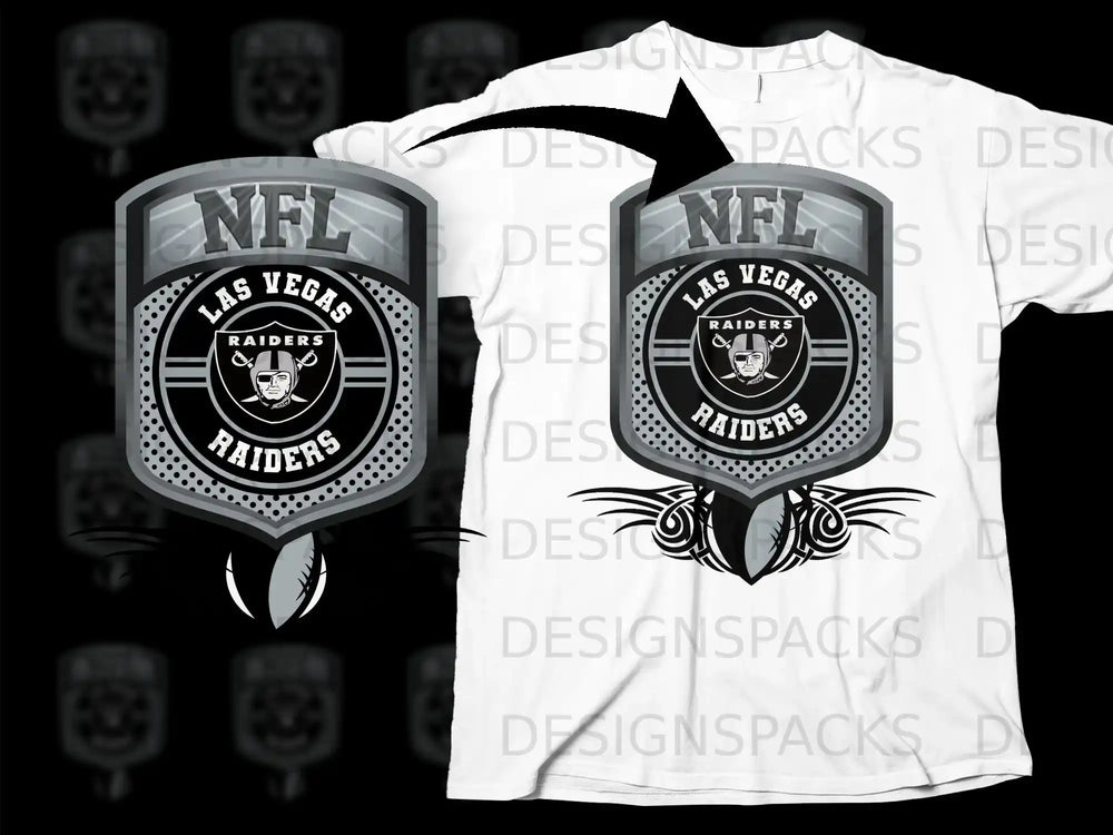 Las Vegas Raiders NFL Logo Design T-Shirt