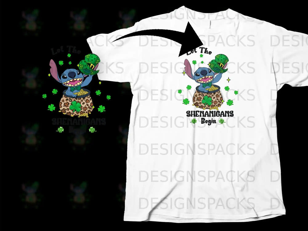 Stitch Let The Shenanigans Begin Shamrocks product