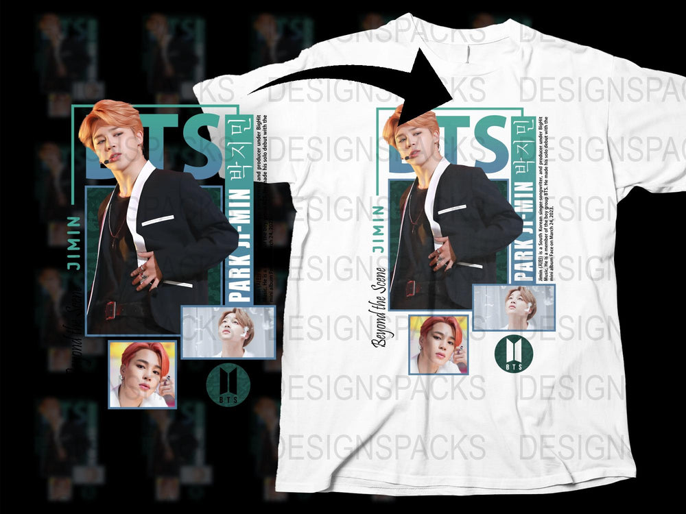 Graphic T-Shirt with Stylish Male Pop Artist Design, White Casual Fashion Top, Trendy Music Fan Apparel
