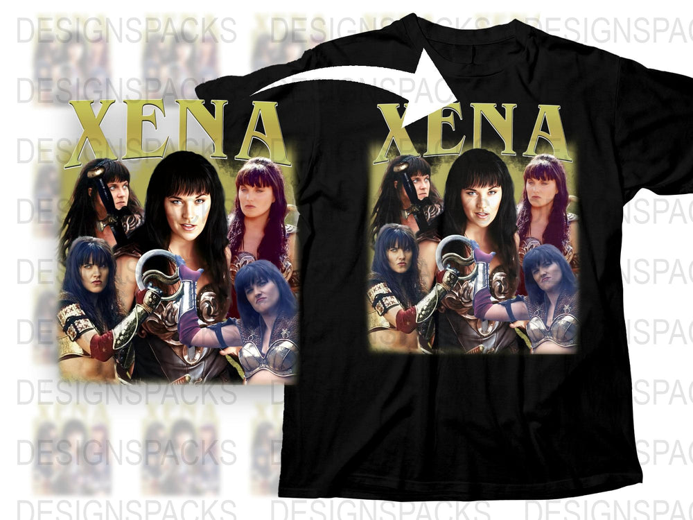 Xena Warrior Princess Graphic T-Shirt, Vintage Style TV Show Tee, Fan Gift Idea