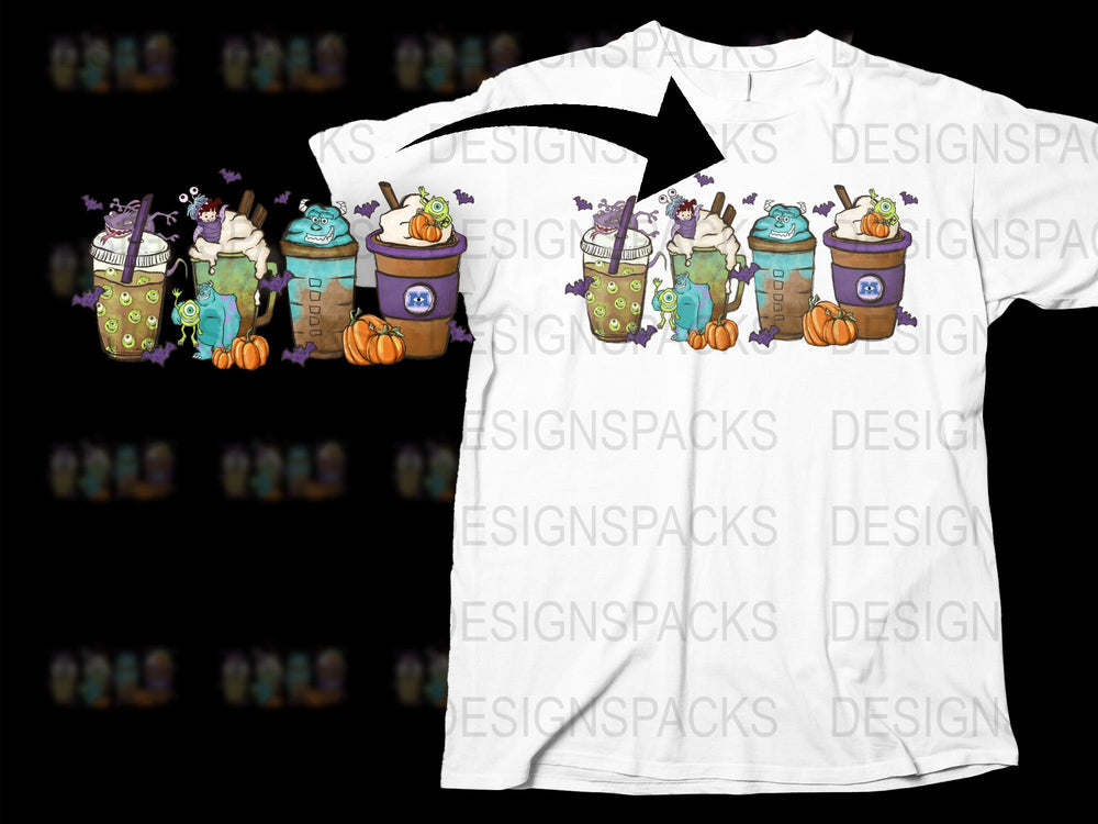 Halloween Witch Cat T-Shirt, Cute Cartoon Cats Brewing Potion, Fall Pumpkin Tee, Graphic Shirt for All Ages