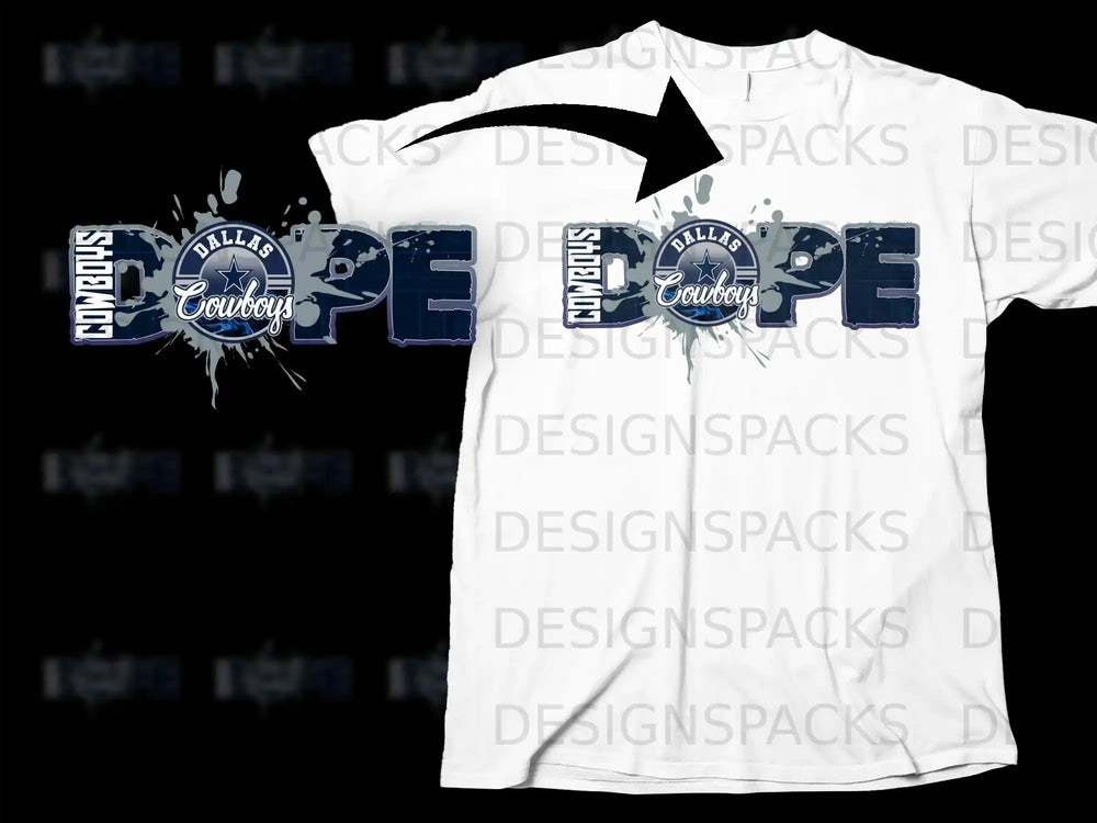 Dallas Cowboys DOPE Graphic T-Shirt for Sports Fans