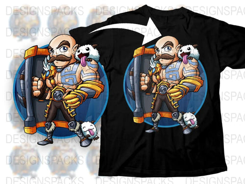 Astronaut Dog Owner Graphic T-Shirt, Fun Space Theme Pet Lover Tee, Unique Men's Black Shirt Gift Idea