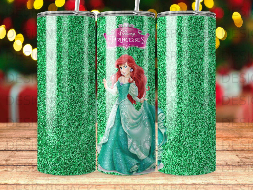 Green Glitter Ariel Disney Princesses Tumbler product type
