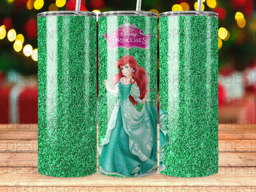 Green Glitter Ariel Disney Princesses Tumbler product type