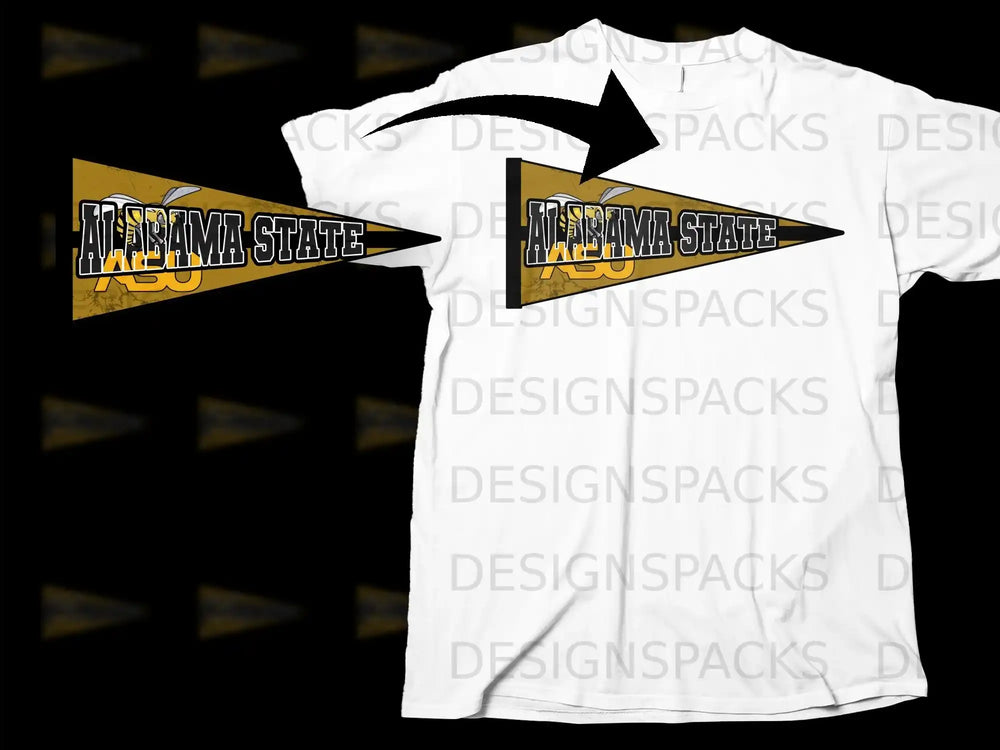 Alabama State Hornets ASU T-Shirt Bold Design Apparel