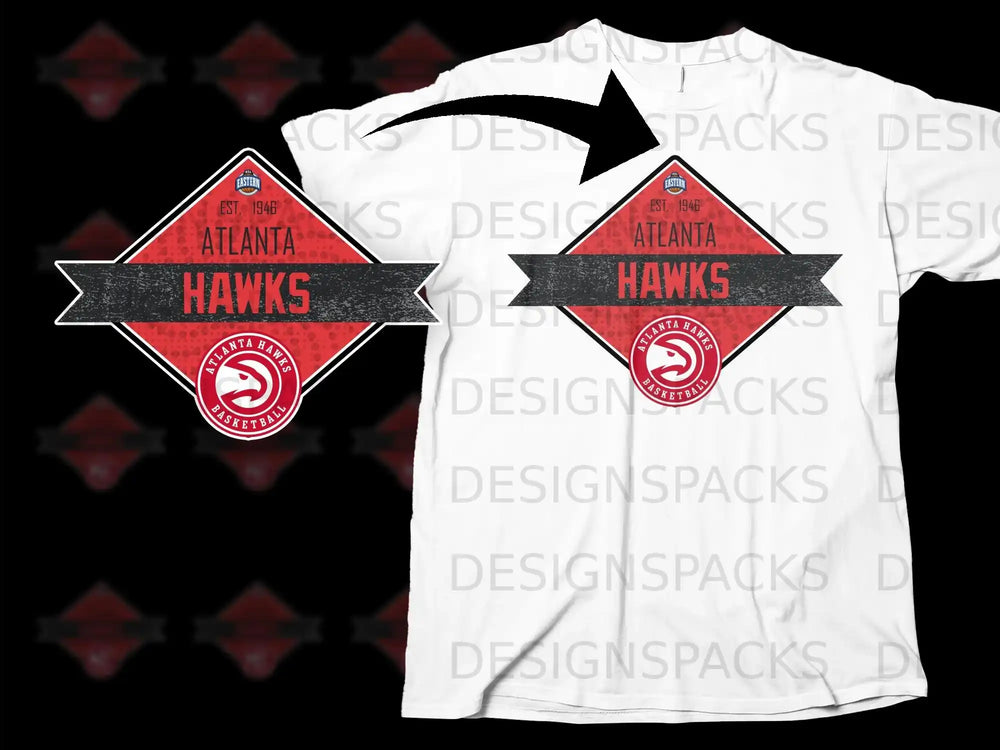 Atlanta Hawks Basketball Est. 1946 T-Shirt