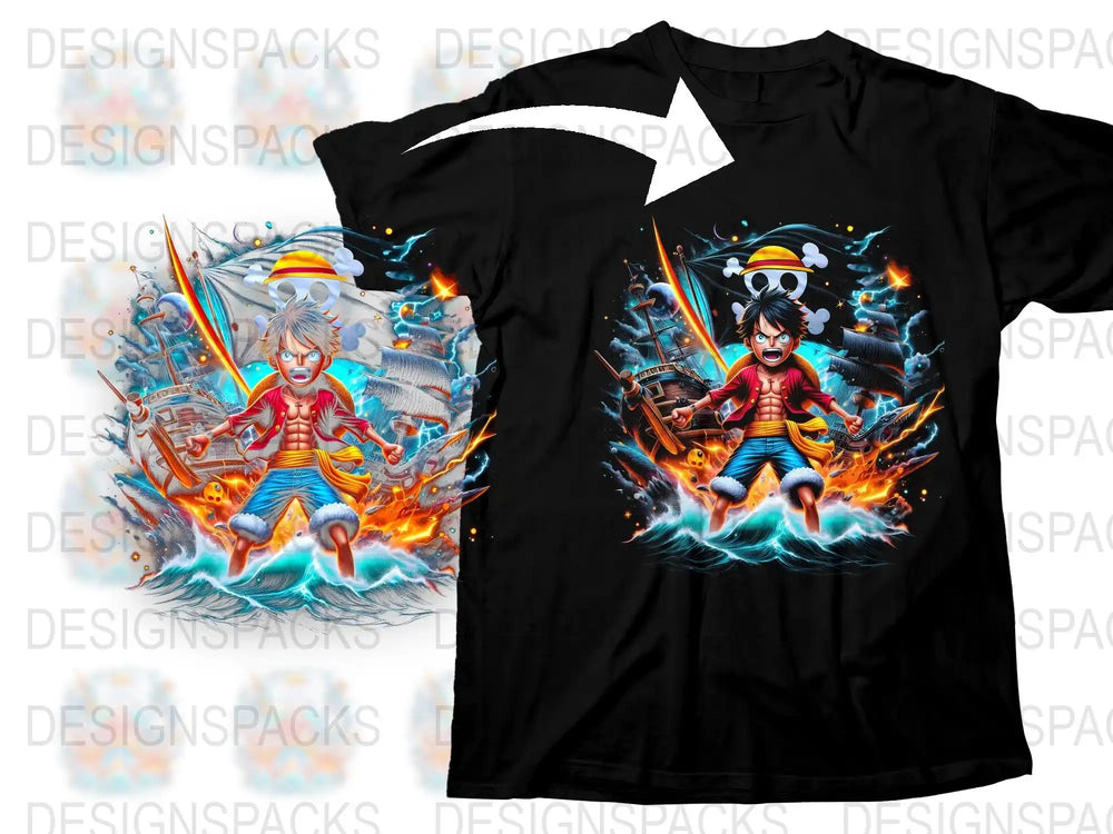Anime Inspired T-Shirt, Men's and Women's Graphic Tee, Casual Streetwear, Vibrant Character Design, Bold Colors, Stylish Summer Shirt
