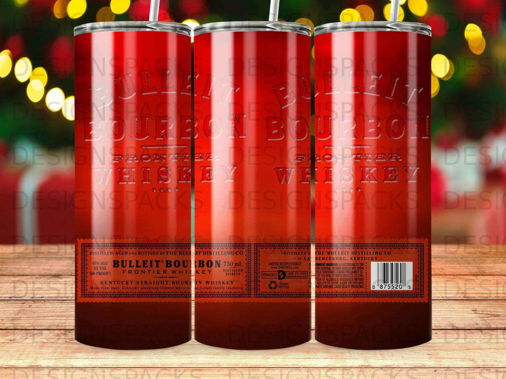 Bulleit Bourbon Frontier Whiskey 750 mL bottle with red and white branding.