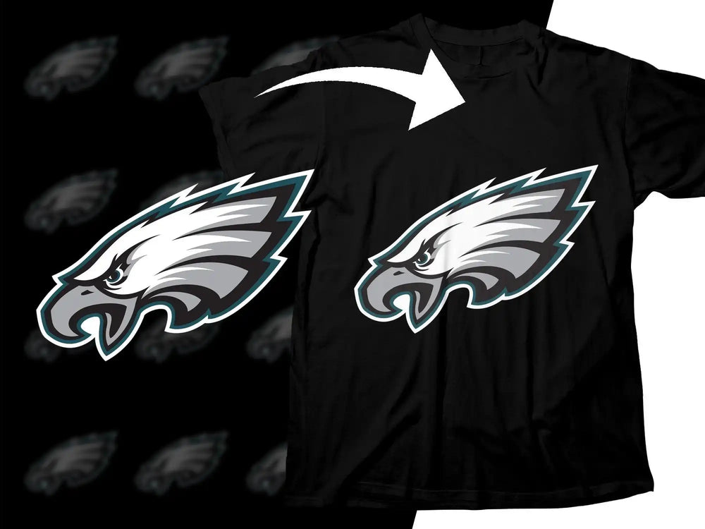 Philadelphia Eagles logo design for t-shirt printing, DTF/DTG ready, print-ready PNG SVG