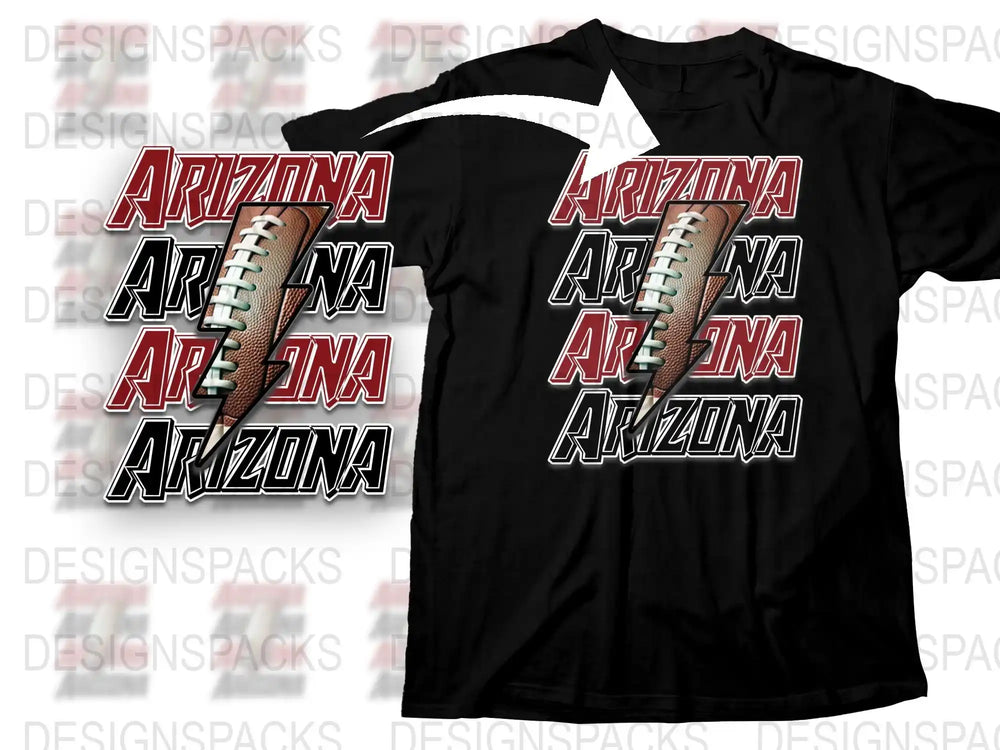 Arizona Football T-Shirt, Vintage Sports Graphic Tee, Fan Apparel, Gift for Sports Enthusiasts