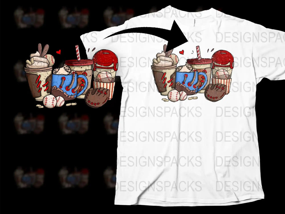 Funky Coffee T-shirt, Quirky Barista Tee, Iced Latte Illustrative Shirt, Unique Beverage Design Top