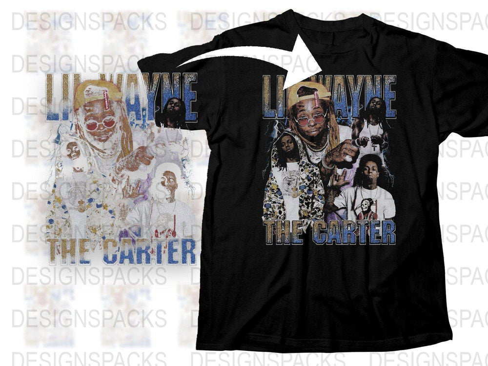 Lil Wayne The Carter Album Inspired Graphic T-Shirt, Vintage Hip Hop Tee, Urban Street Style Fashion Top