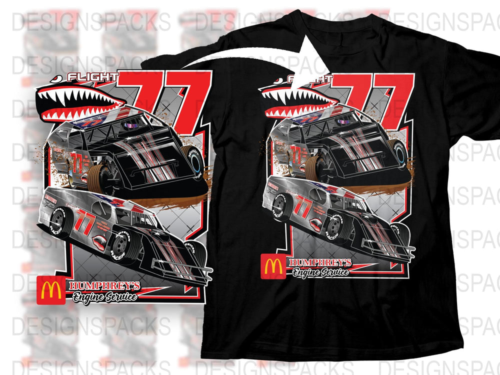 Vintage Car Racing T-Shirt, Retro Auto Graphic Tee, McDonald's Nostalgic Design, Unique Motorsport Shirt