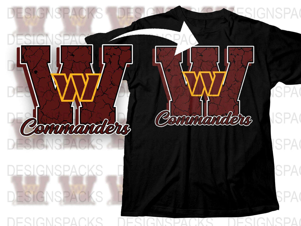 Vintage Washington Commanders T-Shirt, Retro Sports Logo Tee, Unisex Football Fan Apparel