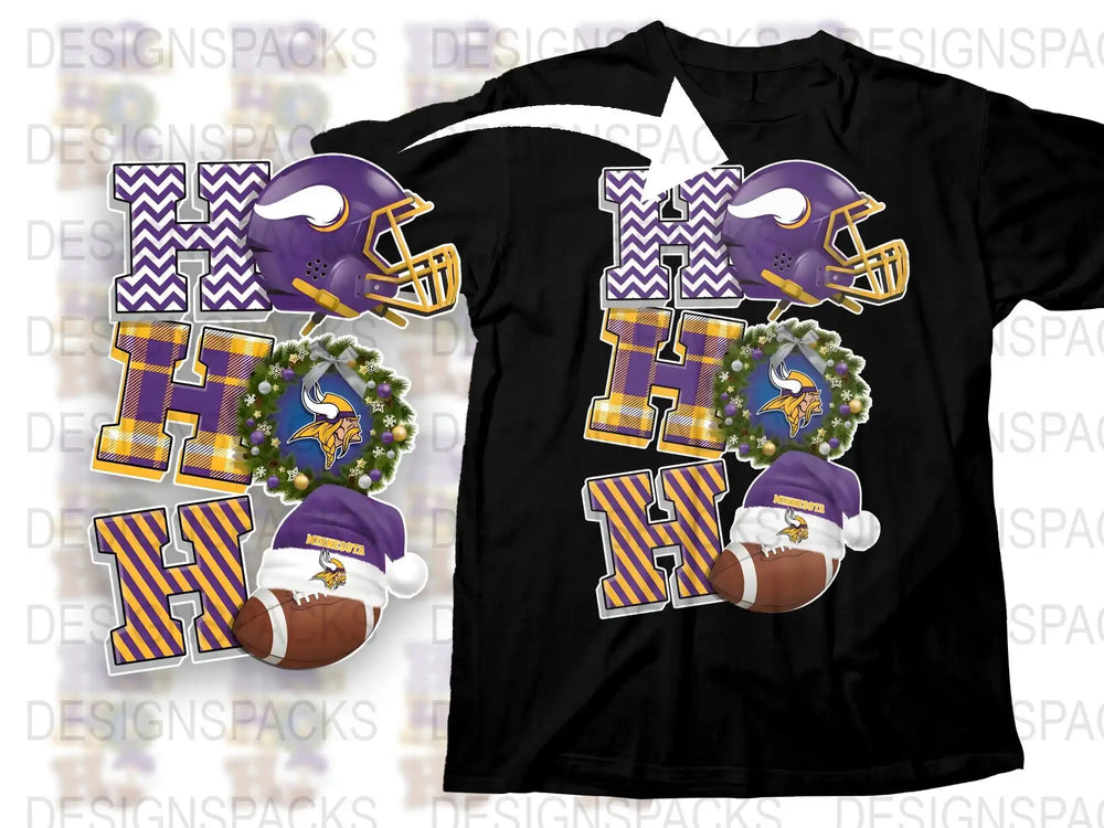High School Football T-Shirt, Custom Team Colors, Helmet and Ball Design, Personalized Sports Apparel for Fans and Players