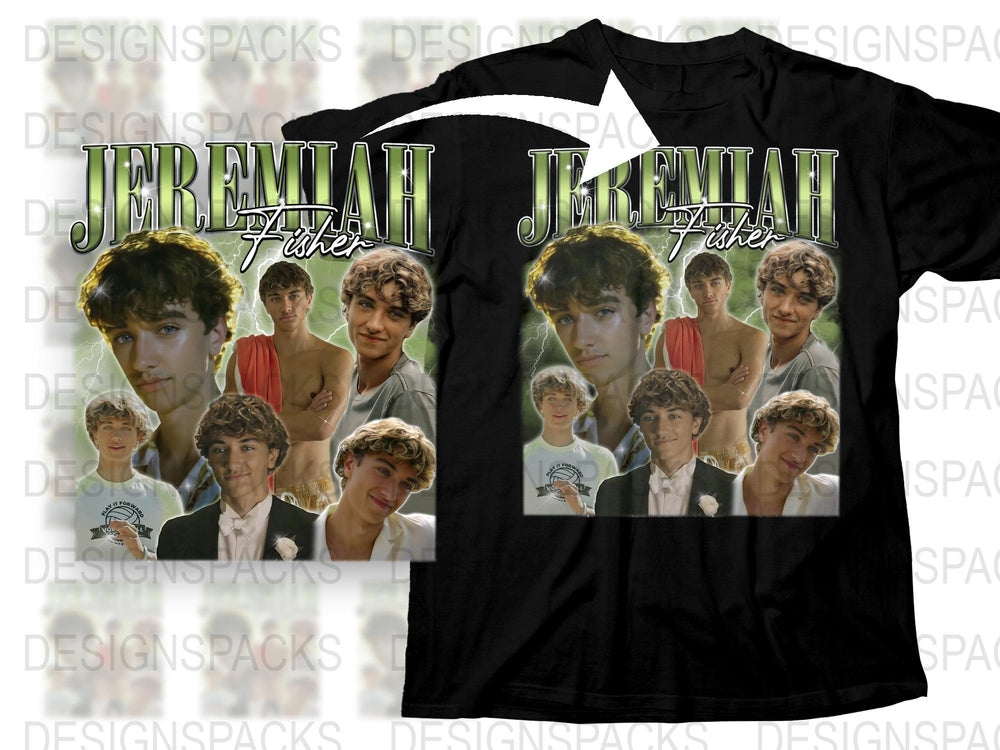 Jeremiah Fisher T-Shirt, Custom Fan Art Tee, Multi-Image Graphic Shirt, Unisex Fashion Top