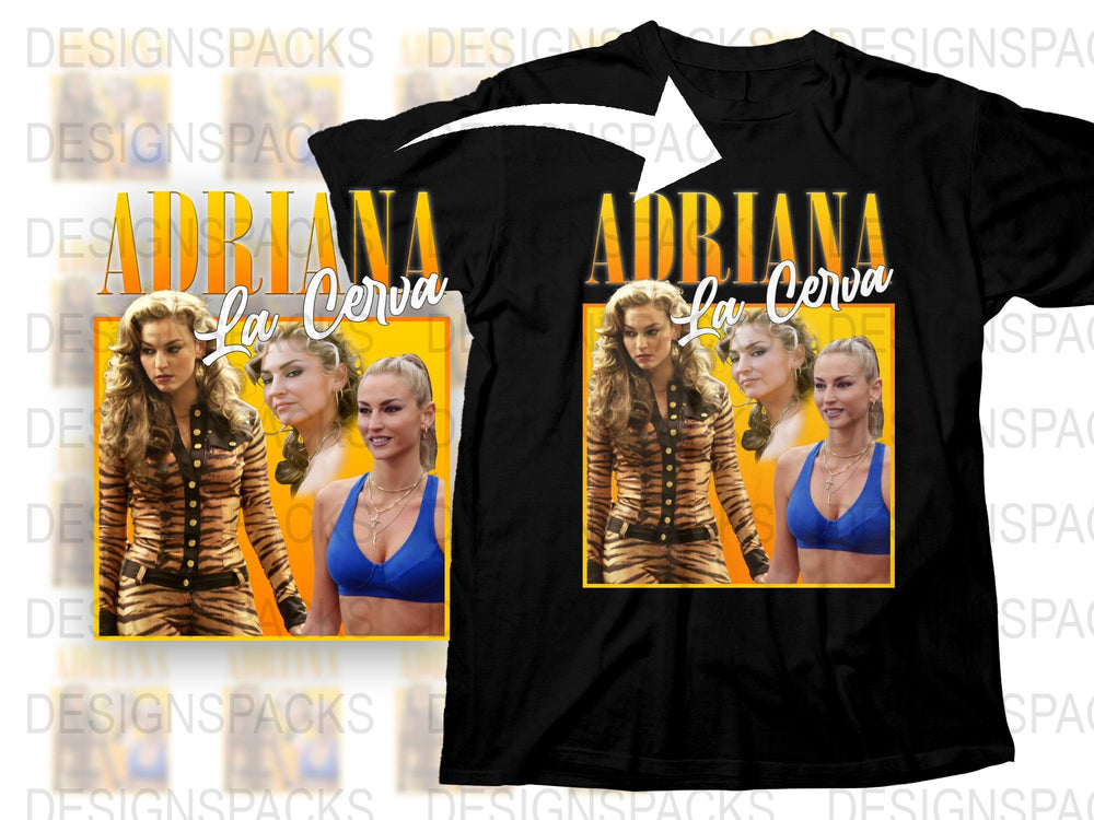 Adriana La Cerva Graphic T-Shirt, Retro TV Show Inspired Tee, Vintage Fashion Top, Fan Merchandise, Cool Casual Apparel