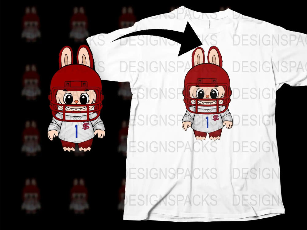 Cute Rabbit Cartoon Character T-Shirt, Kids White Tee, Funny Animal Design Shirt, Unisex Children’s Clothing